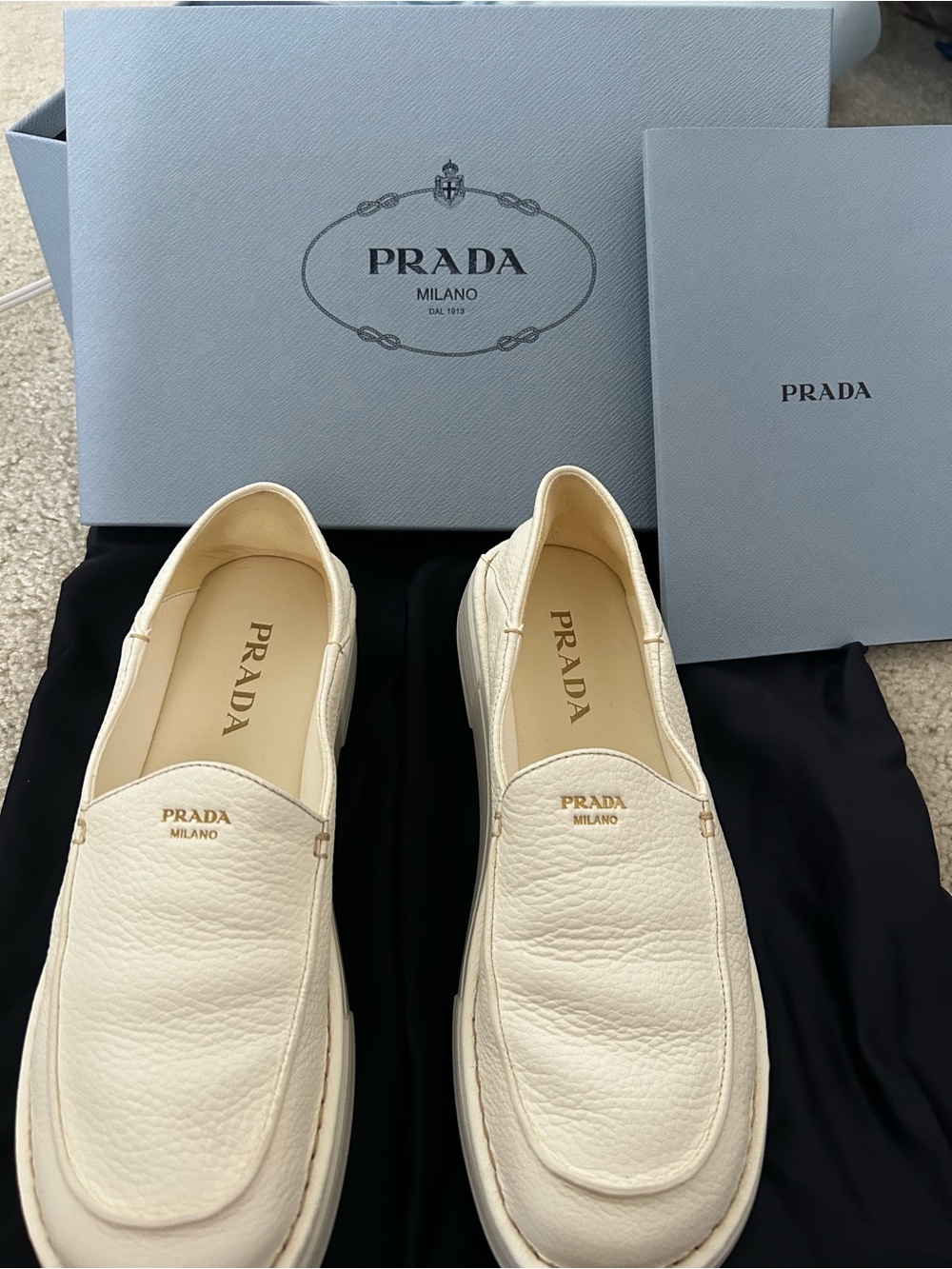 Prada Women’s Leather Loafers - Picture 3 of 5